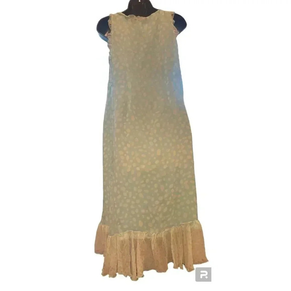 Maternity A Pea In The Pod Blue Sleeveless, Long Nursing Wrap/Robe Size Small - Picture 12 of 14